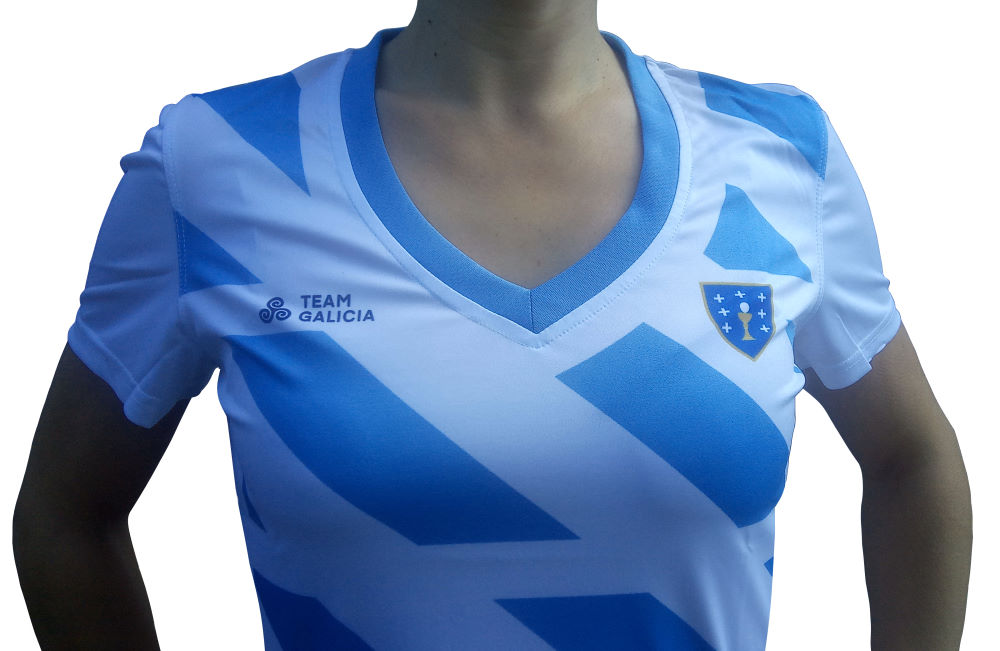 Camisola de fútbol 'Team Galicia' para muller